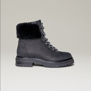 M. Gemi Alpi Alta Black Nubuck Sherpa Lined Boots